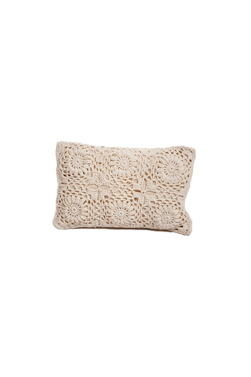 Carolina K Crochet Flower Rectangular Pillow