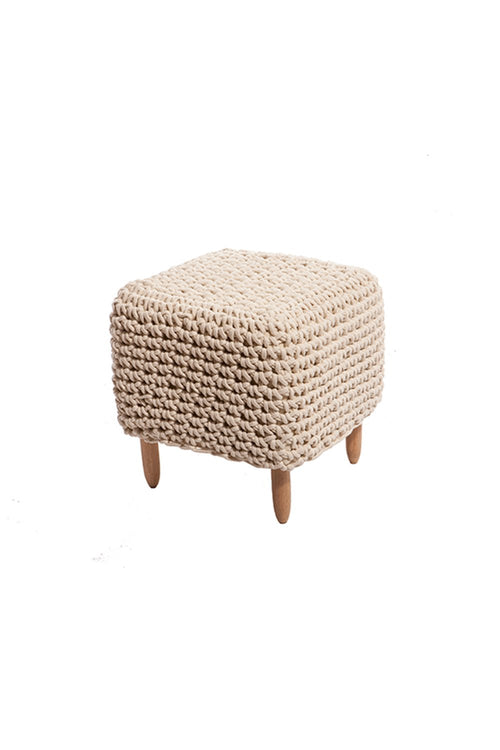 Carolina K Square Crochet Stool