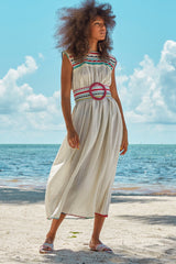 Carolina K Andi Dress in Multi Triangles