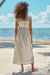 Carolina K Andi Dress in Multi Triangles