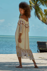 Carolina K Charo Dress in Cream