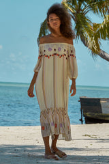 Carolina K Charo Dress in Cream