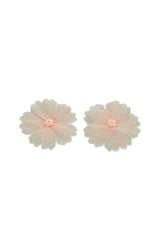 Carolina K Huichol Earrings in Sky Grey