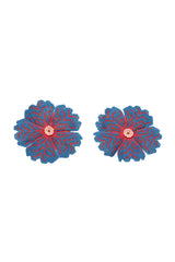 Carolina K Huichol Earrings in Blue