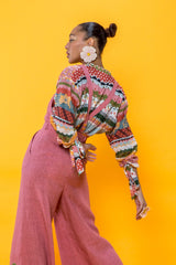 Carolina K Ilma Top in Multi Stripes