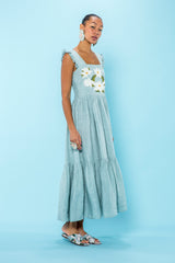 Carolina K Kuna Dress Sky Gray