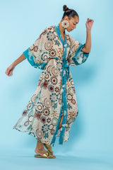 Carolina K Lexi Kimono in Flower Power