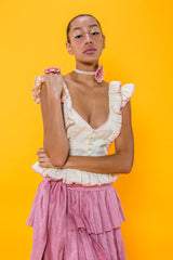 Carolina K Peasant Top Off White
