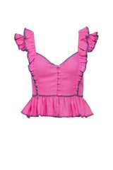 Carolina K Peasant Top Pink