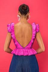 Carolina K Peasant Top Pink