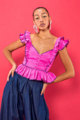 Carolina K Peasant Top Pink