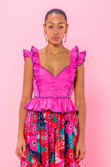 Carolina K Peasant Top Pink