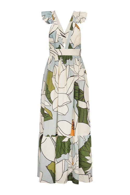 Carolina K Penelope Dress in Lotus Flower Blue