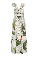 Carolina K Penelope Dress in Lotus Flower Blue