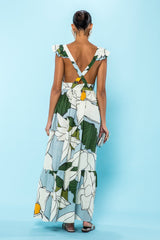Carolina K Penelope Dress in Lotus Flower Blue