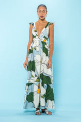 Carolina K Penelope Dress in Lotus Flower Blue