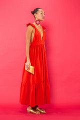 Carolina K Penelope Dress in Red