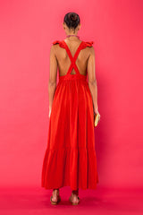 Carolina K Penelope Dress in Red