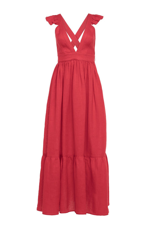 Carolina K Penelope Dress in Red