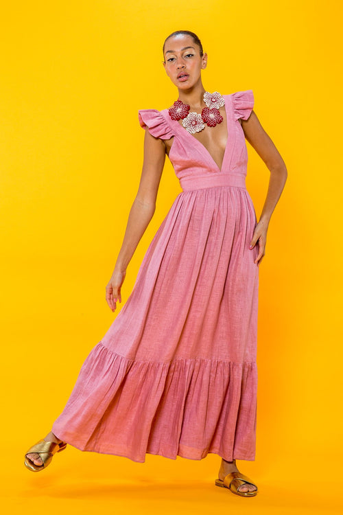 Carolina K Penelope Dress in Rose
