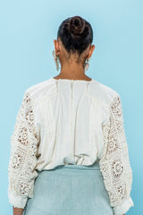 Carolina K San Juan Blouse in Cream