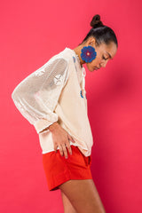 Carolina K San Juan Blouse in Flower Power