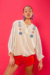 Carolina K San Juan Blouse in Flower Power