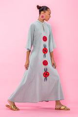 Carolina K Saturday Kaftan in Sky Gray