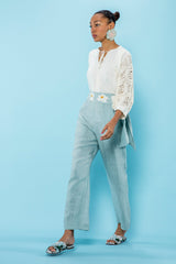 Carolina K Straight Pants in Sky Gray