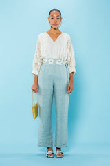 Carolina K Straight Pants in Sky Gray