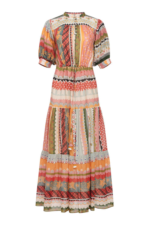 Carolina K Tarahumara Dress in Multi Stripe