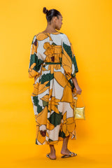 Carolina K Xim Kaftan in Lotus Flower Yellow