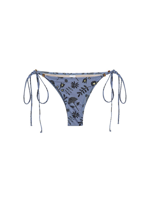 Carolina K Gabriela Bikini Bottom in Blue Tea Flowers