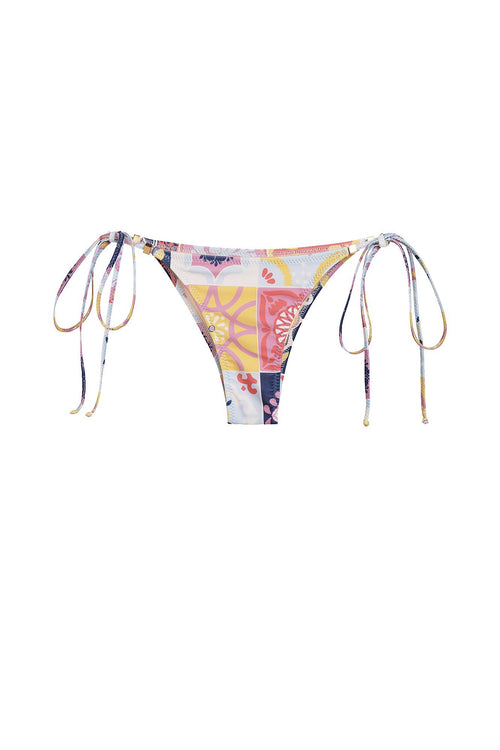 Carolina K Gabriela Bikini Bottom in Terracotta Tile Multi