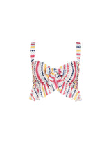 Carolina K Jenni Bikini Top in Multi Triangles