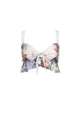 Carolina K Jenni Bikini Top in Sacred Garden Blue
