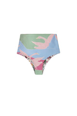 Carolina K Nina Bikini Bottom Reversible Bathing Birds Green