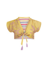 Carolina K Nina Bikini Top Reversible Sunset Yellow