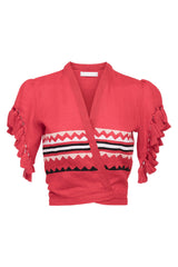 Carolina K Dani Top Red Triangles