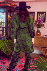 Carolina K Helen Kimono Green Roses