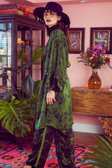 Carolina K Helen Kimono Green Roses