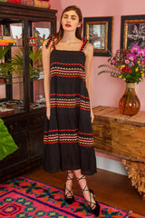 Carolina K Iris Dress Black Triangles
