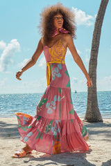 Carolina K Julia Dress in Wild Rose Peonies