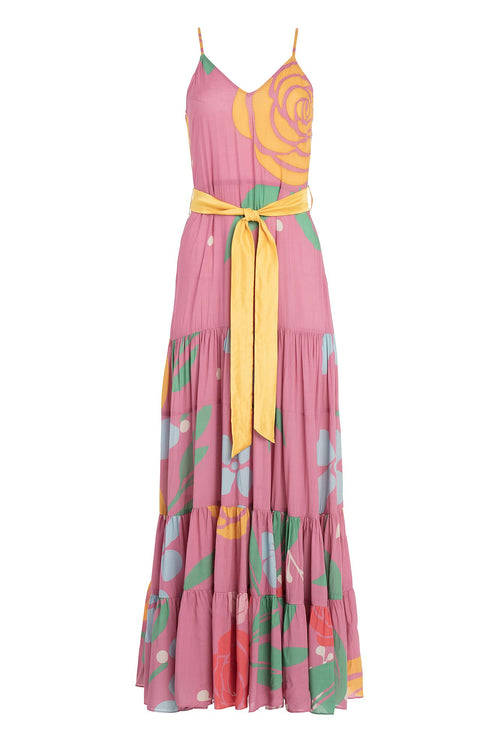 Carolina K Julia Dress in Wild Rose Peonies