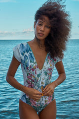 Carolina K Liset One Piece Sacred Garden Blue