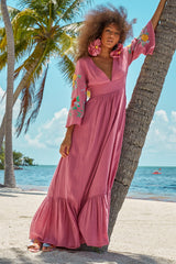 Carolina K Maribel Dress in Wild Rose Peonies