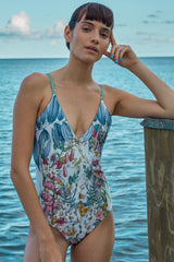Carolina K Marieta One Piece in Sacred Garden Blue