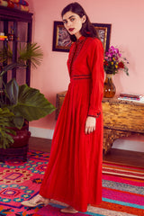 Carolina K Monica Dress Red