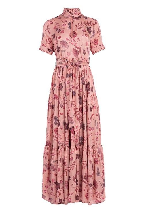 Carolina K Mira Dress in Pink Tea Flowers