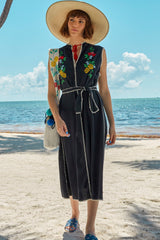 Carolina K Oaxaca Sleeveless Dress in Black